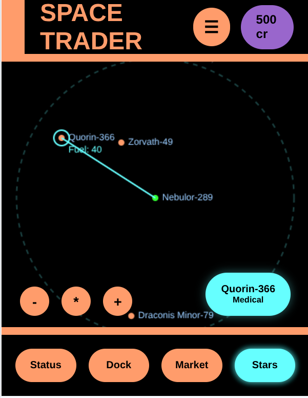 Spacetrader screenshot